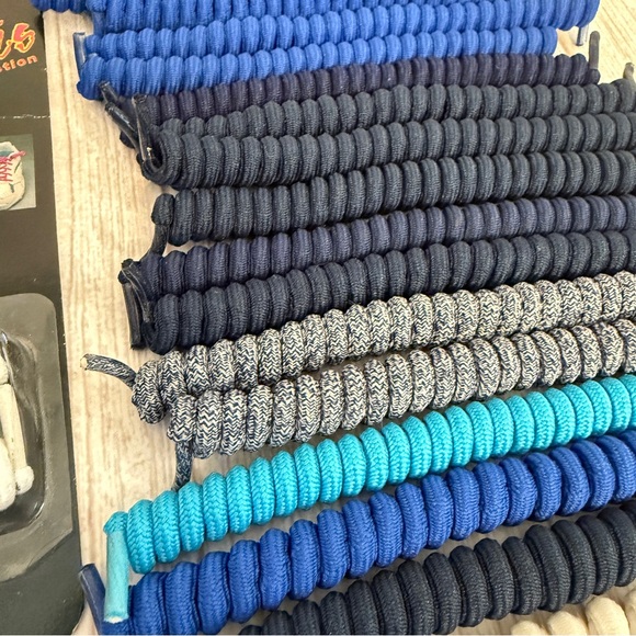 18 Pairs Curly No Tie Elastic Stretchy Twisty Shoe Laces Kids & Adults 80's 90's - Picture 7 of 13